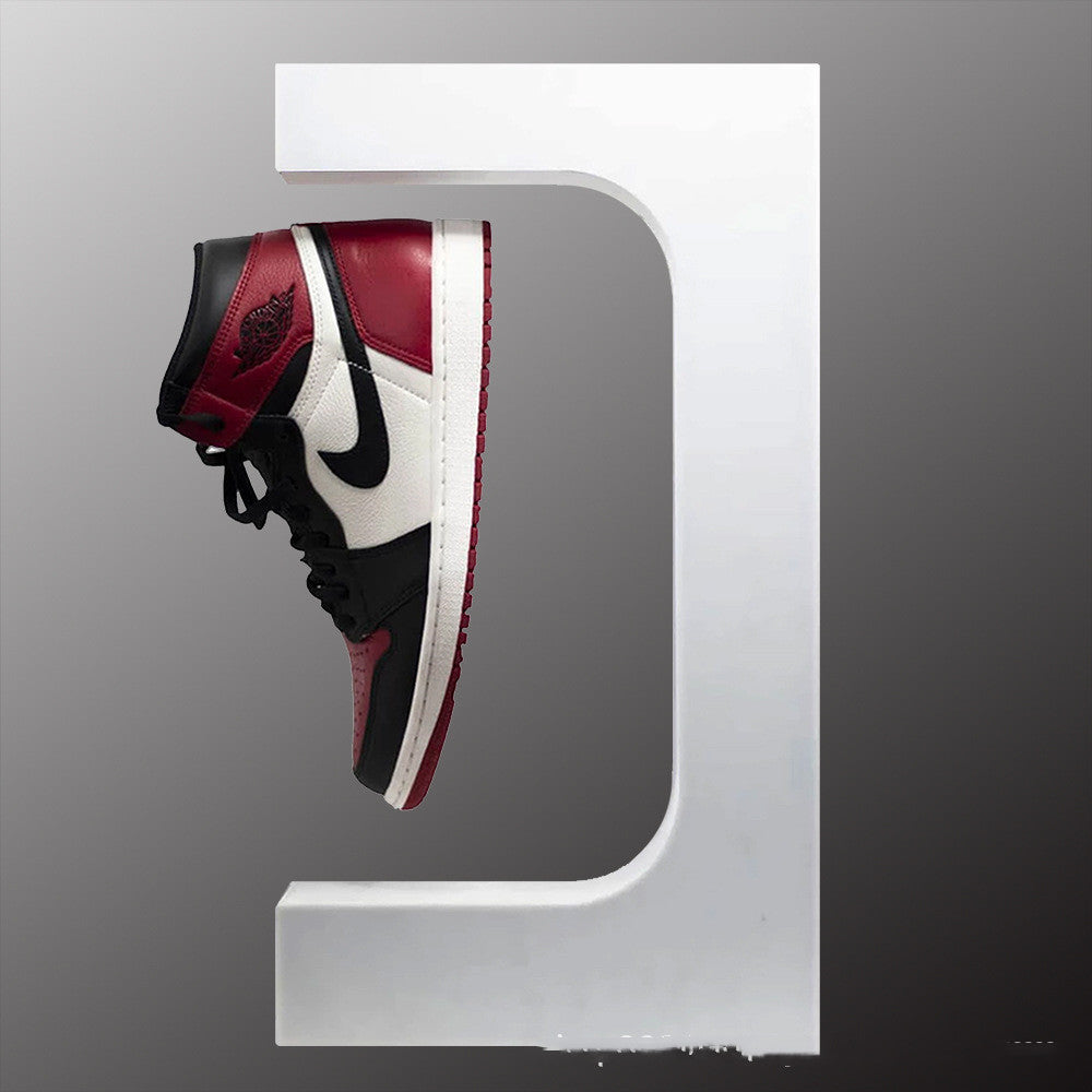 E-Type Magnetic Suspension Shoe Display Rack