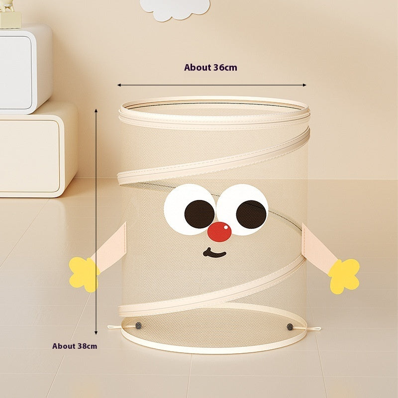 Foldable Kids Toy & Clothes Storage Basket with Lid