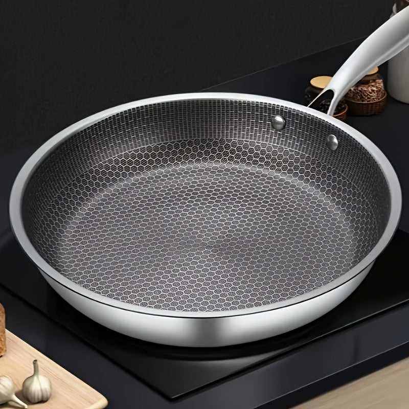 Honeycomb Stainless Steel Frying Pan