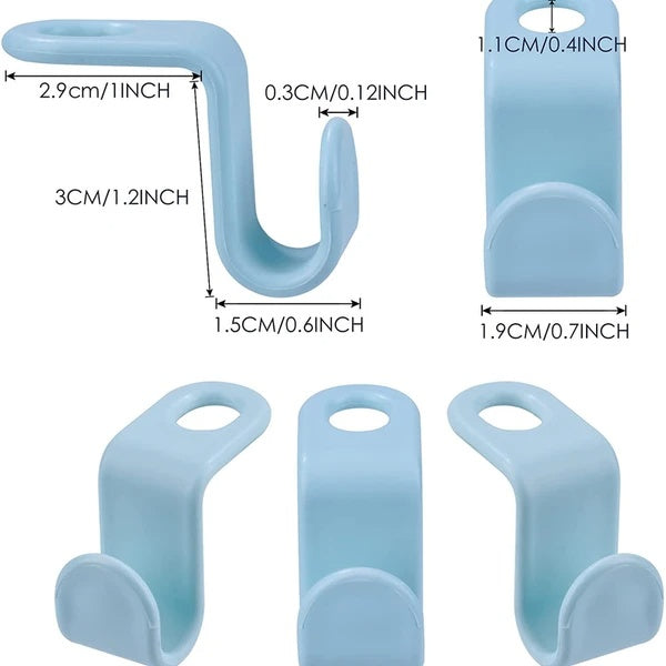 Clothes Hanger Connector Hooks (40-Pack)