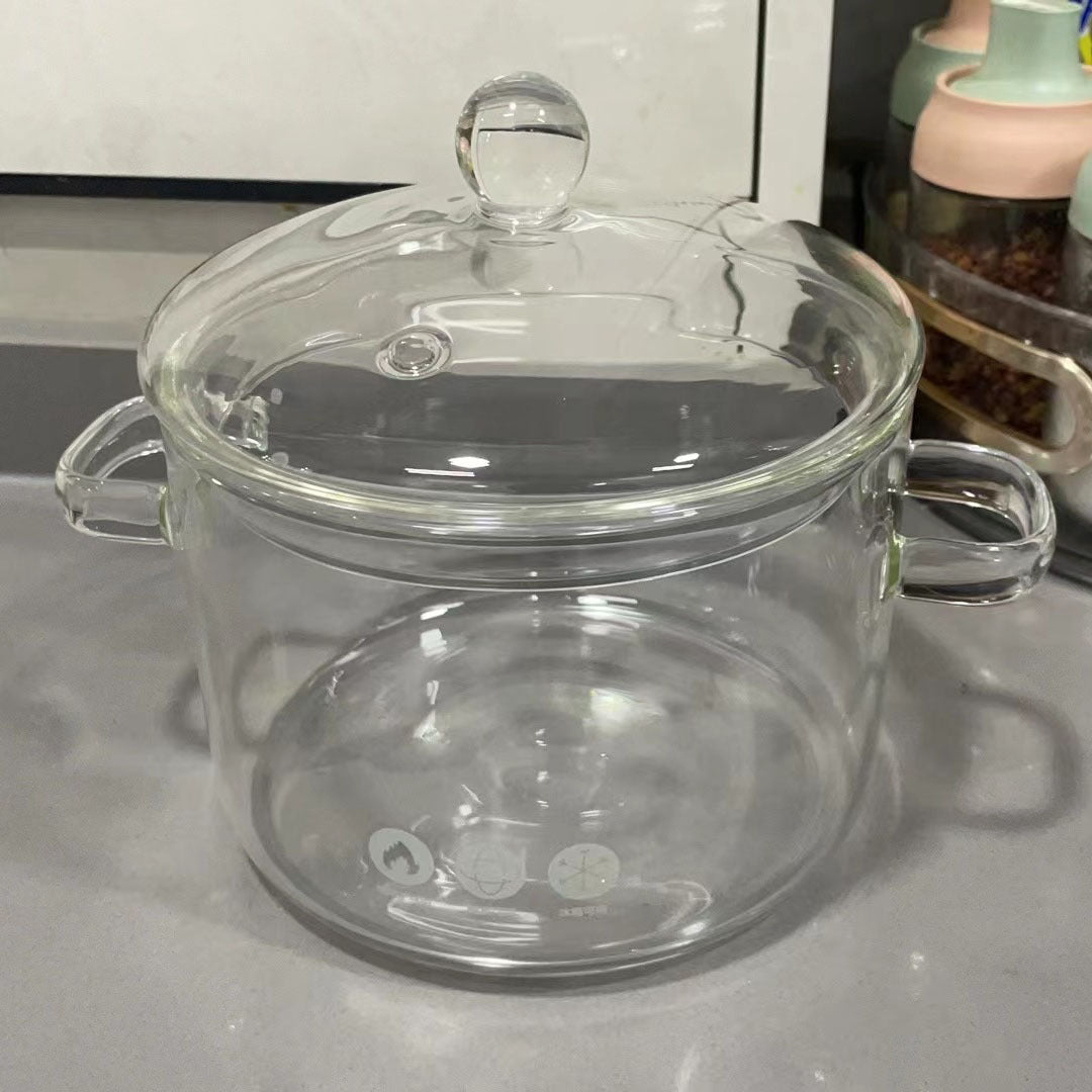 High-Temperature Borosilicate Glass Casserole