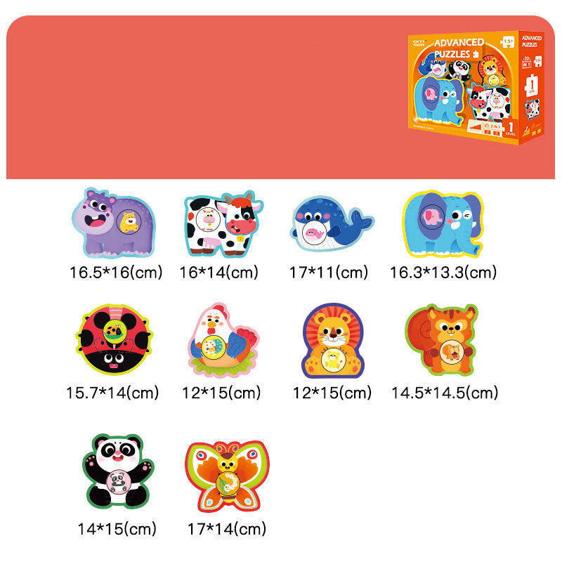 Advanced Wooden Educational Puzzle Set