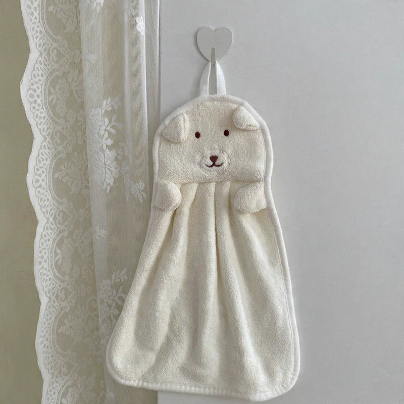 Kids Cartoon Hanging Face Towel