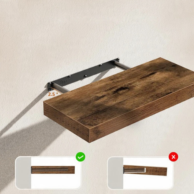 Wooden Floating Wall Shelf