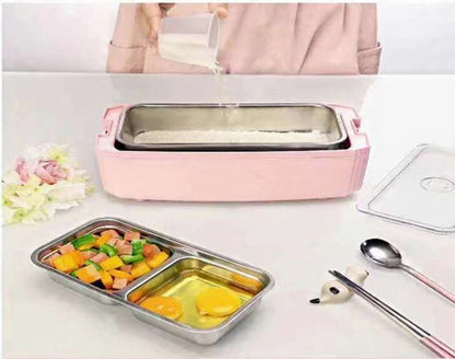 Portable Double-Decker Electric Lunch Box