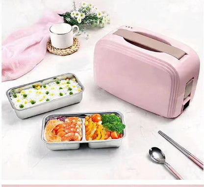 Portable Double-Decker Electric Lunch Box