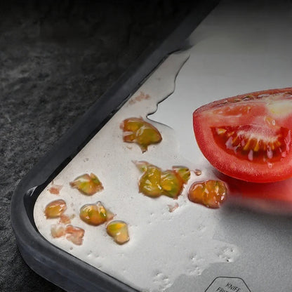 Reversible Steel & Marble Cutting Board Set