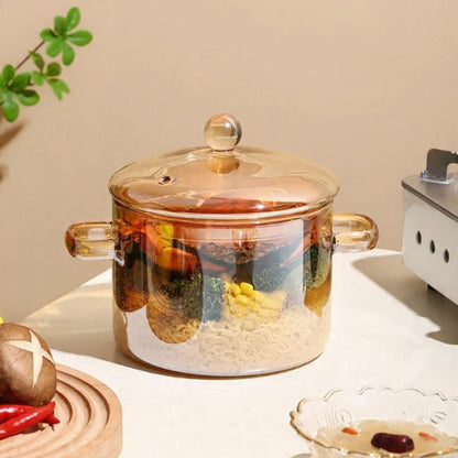 Borosilicate Glass Cooking Pot
