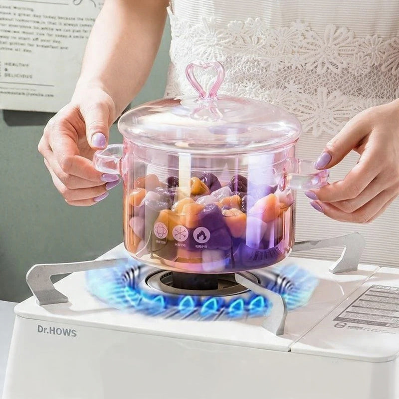 Borosilicate Glass Cooking Pot