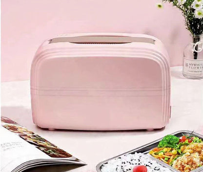 Portable Double-Decker Electric Lunch Box