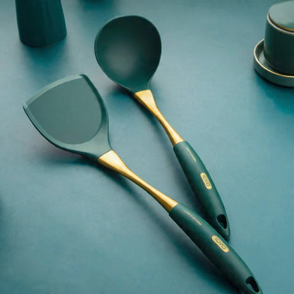 Stainless Steel Silicone Spatula & Spoon Set