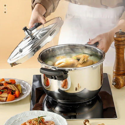 Stainless Steel Double-Bottom Pressure Cooker