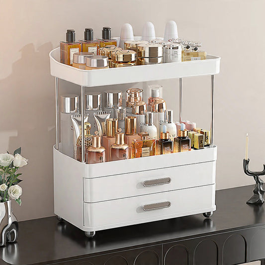 4-Tier Makeup & Skincare Organizer with Drawers